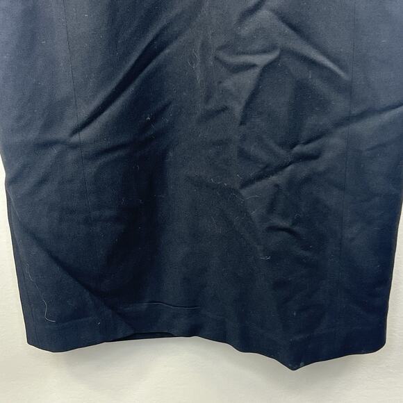 REISS Leena Black V-Neck Wool Blend Dress Size 4 Cap Sleeve Business - Picture 4 of 12